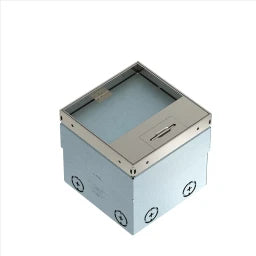 OBO Bodensteckdose mit 2-fach VDE-Steckdose 140x140x110 Edelstahl, rostfrei  – 7368324