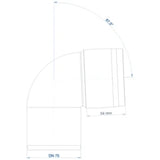 POLOPLAST PO Bend POLO-KAL 3S DN 75/87 Degree – 102525