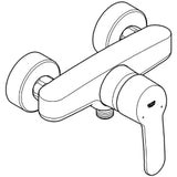 GROHE Grohe Eurostyle Cosmopolitan shower mixer, chrome – 33 590 002