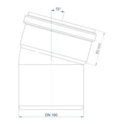 POLOPLAST PO Bend POLO-KAL NG DN 160/15 Degrees – 02160