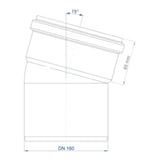 POLOPLAST PO Bend POLO-KAL NG DN 160/15 Degrees – 02160