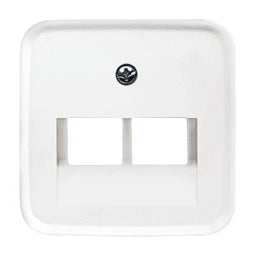 BUSCH-JAEGER Zentralscheibe 2-fach für RJ45 Dosen Reflex SI alpinweiß   – 2CKA001753A8402