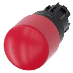 SIEMENS Emergency Stop mushroom pushbutton, 22mm, round, plastic, red, 30mm, twist release – 3SU10001GB200AA0