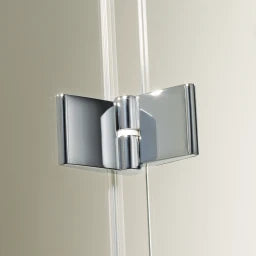 PALME Palme Top Drive R Falt-Eckhälfte 2-tlg 785x2000mm ESG klar Alusilber rechts  – TOEF280B/H1/20