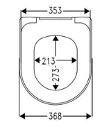 HAMBERGER Haro Toilet Seat Bacon SoftClose White Detachable Hinges C4302G for Laufen Pro WWC – 531331