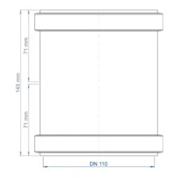 POLOPLAST PP Double Socket POLO-KAL NG DN 110 – 02304