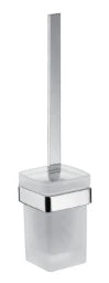 EMCO Emco Passion Toilet Brush Set with Crystal Glass, Satin Finish, Chrome – BPPAASEBG