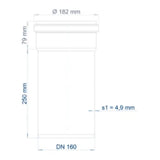POLOPLAST PO Socket Pipe POLO-KAL NG DN 160/250 – 02061
