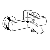 KLUDI Kludi Bozz Wannenf.u.Brausearmatur DN15, chrom  – 386910576