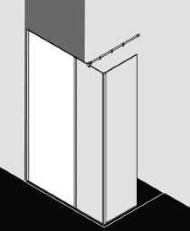 KERMI SHOWER DESIGN Kermi WALK-IN XB WIW 1200x 2000 BV: 1180-1200 SIHG ESG clear – XBWIW12020VAK