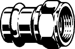 VIEGA Viega Union with SC Sanpress 2263 Flat Sealing in 28mmxG1 Silicon Bronze - 692 629