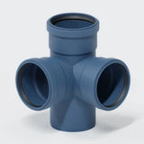 POLOPLAST PO Double Branch Elbow POLO-KAL NG DN 110/110/110/87 Degrees - 02275