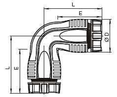 HAWLE Hawle Fit Winkel 90Gr.PE/PE 3/4"/da25   – 5006048