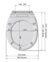 MKW MKW Euro 4000 Toilet Seat with Lid White with Metal Hinge Slowclose – AG00-0201