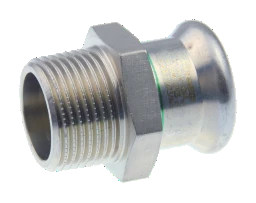 KE KELIT NP450 Stainless Steel Press Transition with Male Thread 22x1" – 53702D05