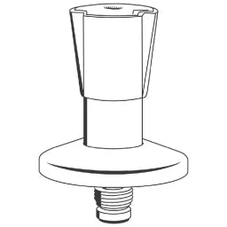 GROHE Grohe Oberteil Costa für UP-Ventil Dreikantgriff 1/2" blau/rot   – 11 513 000
