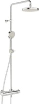 HANSA Hansa Micra Rain Shower Faucet with Hand Shower, 3-Spray, Projection 445 - 470 mm, Chrome – 4435 0130