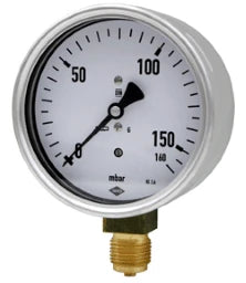 JAKO Capsule Pressure Gauge Fig.2629 100 mm Dia. 0-100 mbar Bottom connection Standard design – 20000520001