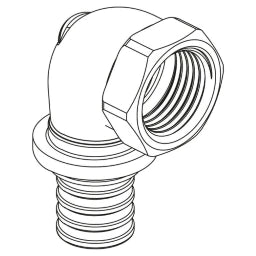 REHAU REHAU Elbow Transition RAUTITAN RX+ 25 - Rp 1 - 14563571001