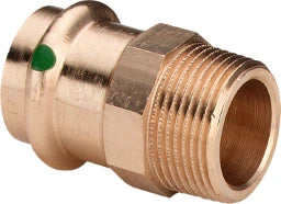 VIEGA Viega Übergangsstück mit SC Sanpress 2211 in 42mm x R1 1/2 Siliziumbronze   – 115 340