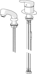 HANSA Hansa Mix Single-Lever Mixer for Hairdresser's Basins, chrome-plated – 0126 2183