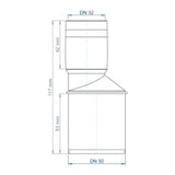 POLOPLAST PO Transition Pipe POLO-KAL XS DN 50/32 – 102281