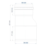 POLOPLAST PO Transition Pipe POLO-KAL NG DN 250/200 – 02983