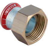 GEBERIT GE Mapress Carbon Steel Transition with Union Nut Brass d18mm x G3/4 galv. – 25033