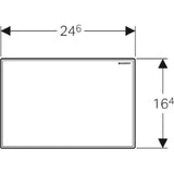 GEBERIT GE Cover plate for hygiene flush, white – 616.222.11.1