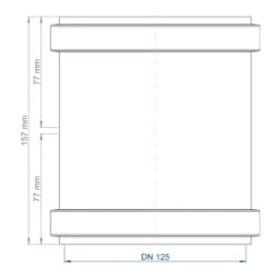 POLOPLAST PO Doppelmuffe POLO-KAL NG DN 125   – 02305