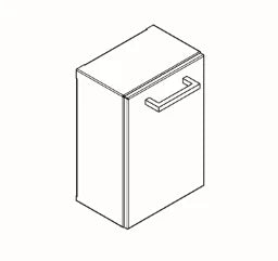 KWC AUSTRIA KWC Rodan Hygiene Waste Bin 200x295x165mm – 2000090063