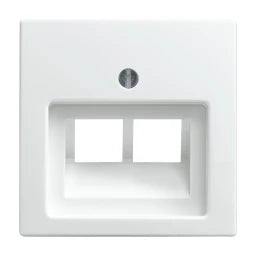 BUSCH-JAEGER Zentralscheibe 2-fach für RJ45 Dosen Balance SI alpinweiß   – 2CKA001753A0226