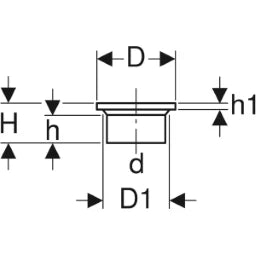 GEBERIT GE PE Weld-on Flange d 110 367744 – 367.744.16.1