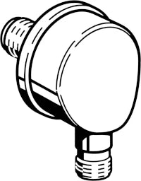 HANSA Hansa Vantis Wall Outlet Elbow, Chrome – 5252 0100