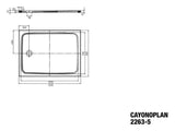 KALDEWEI Kaldewei Cayonoplan Shower tray 900x1200x185 Waste flat, alpine white – 362347980001