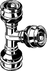 VIEGA Viega T-Stück mit SC Raxofix 5318 in 40mm Siliziumbronze   – 647 476