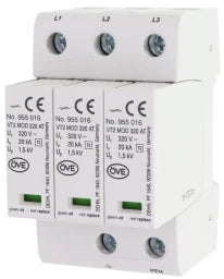 DEHN AC Surge Arrester, 3-pole, Type II + Remote Signalling Contact – 955305