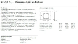 GIRA 1-gang Frame TX44 (Flush-mounted IP44) Anthracite – 021167
