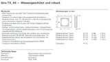 GIRA 1-gang Frame TX44 (Flush-mounted IP44) Anthracite – 021167