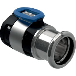 GEBERIT GE FlowFit Uebergang Mapress Edelstahl mit Pressmuffe, d25 x 22mm  – 620.335.00.1