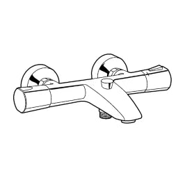KLUDI Kludi Zenta Wannenf.u.Brause Thermostat DN15, chrom  – 351010538