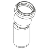 REHAU RAUPIANO PLUS Bend DN 32, 15 Degrees – 11326001001