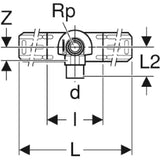GEBERIT GE FlowFit Angle Set, pre-assembled, single, recessed d16mm x Rp1/2, RG+ – 619.630.00.1