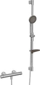 HANSA Hansa Prisma Shower mixer with shower set, 3-spray, chrome - 4813 0431