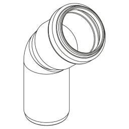 REHAU RAUPIANO PLUS Bend DN 32, 45 Degrees – 11326041001