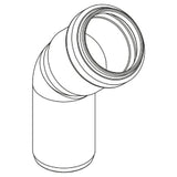REHAU RAUPIANO PLUS Bend DN 32, 45 Degrees – 11326041001