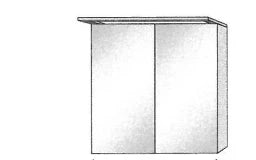 SANIPA Sanipa Passion Koll. 1 Spiegelschrank 80x76x14,9cm, Korpus White  – BPPABMSK1SPS2W