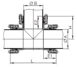 HAWLE System2000-MMB fitting Fig.8515 PN10/16 for PE/PVC OD 90 mm – 5013124
