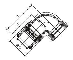 HAWLE Angle Iso K 6410 3/4" 90 Degrees OD 25 mm – 5005902