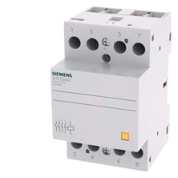 SIEMENS INSTA Contactor with 4 NO contacts for AC 230V, 400V 40A control AC 230V – 5TT50400